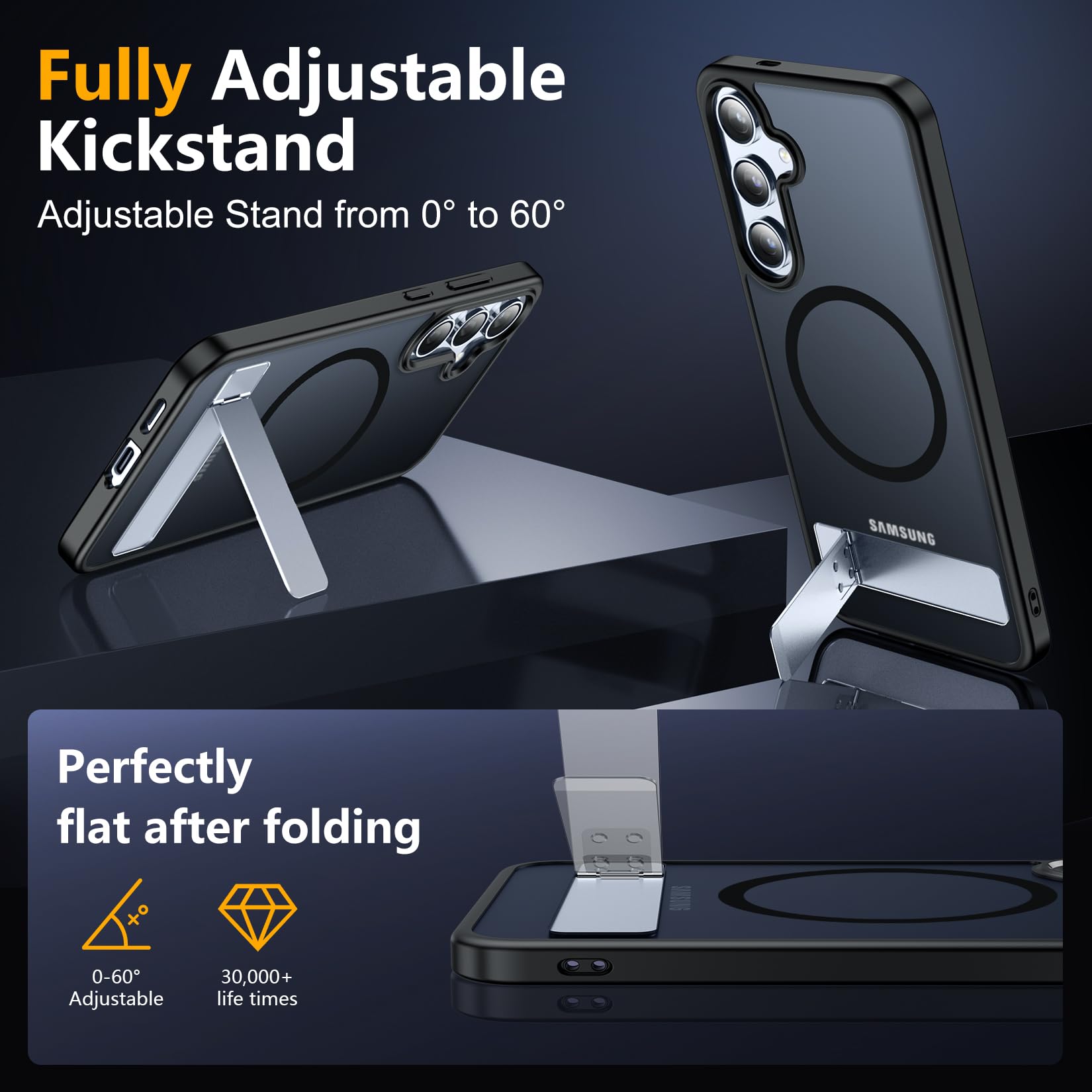 Foto 6 pulgar | Funda Magnética Spidercase Con Soporte Invisible Para Samsung S24 Plus - Venta Internacional.