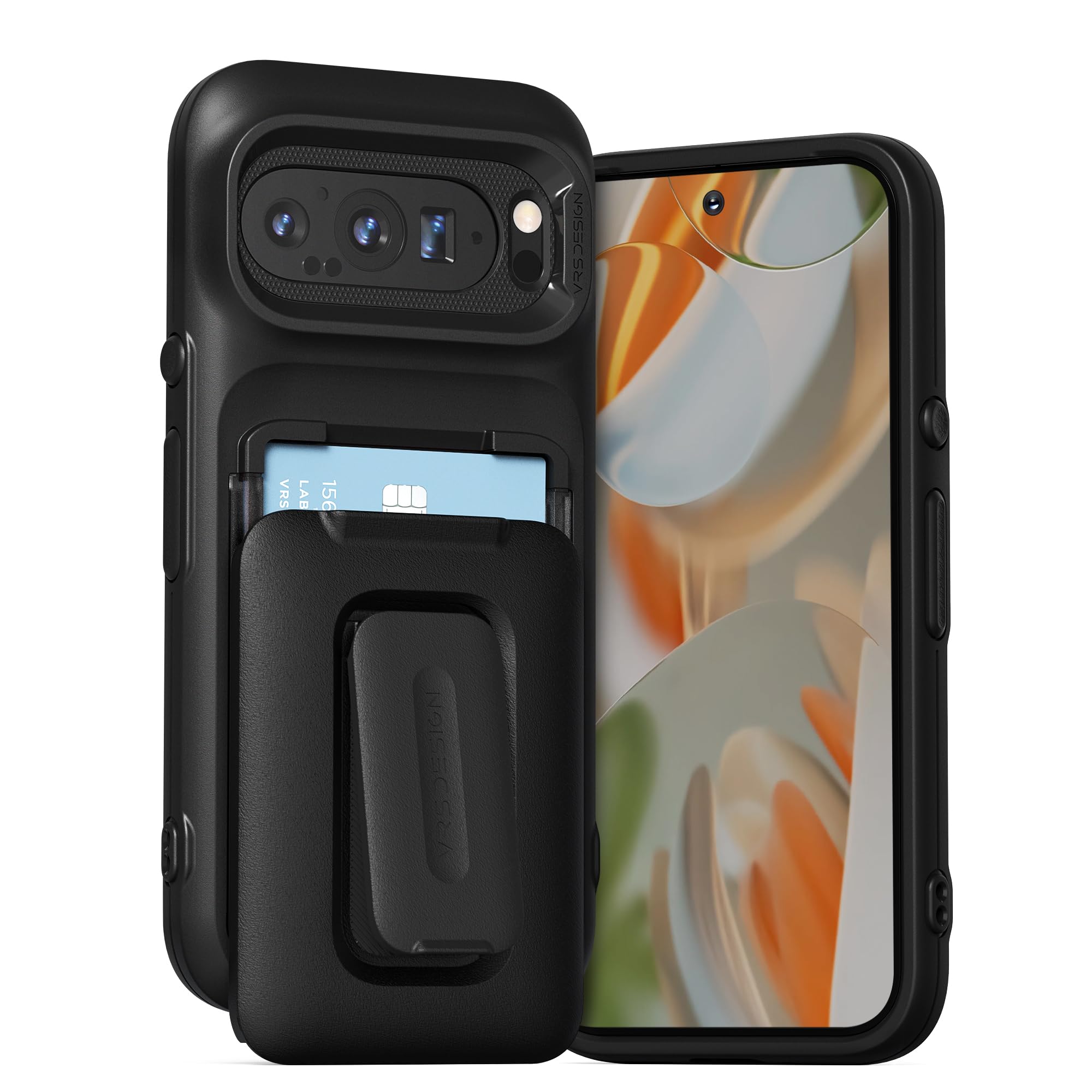 Funda Vrs Design Orb Para Google Pixel 9 Pro Con Cartera [3 Tarjetas] - Venta Internacional.