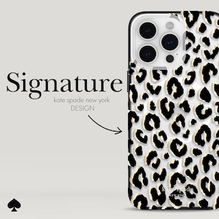Foto 4 | Funda De Teléfono Kate Spade New York City Leopard Black Para Iphone 15 Pro Max - Venta Internacional.