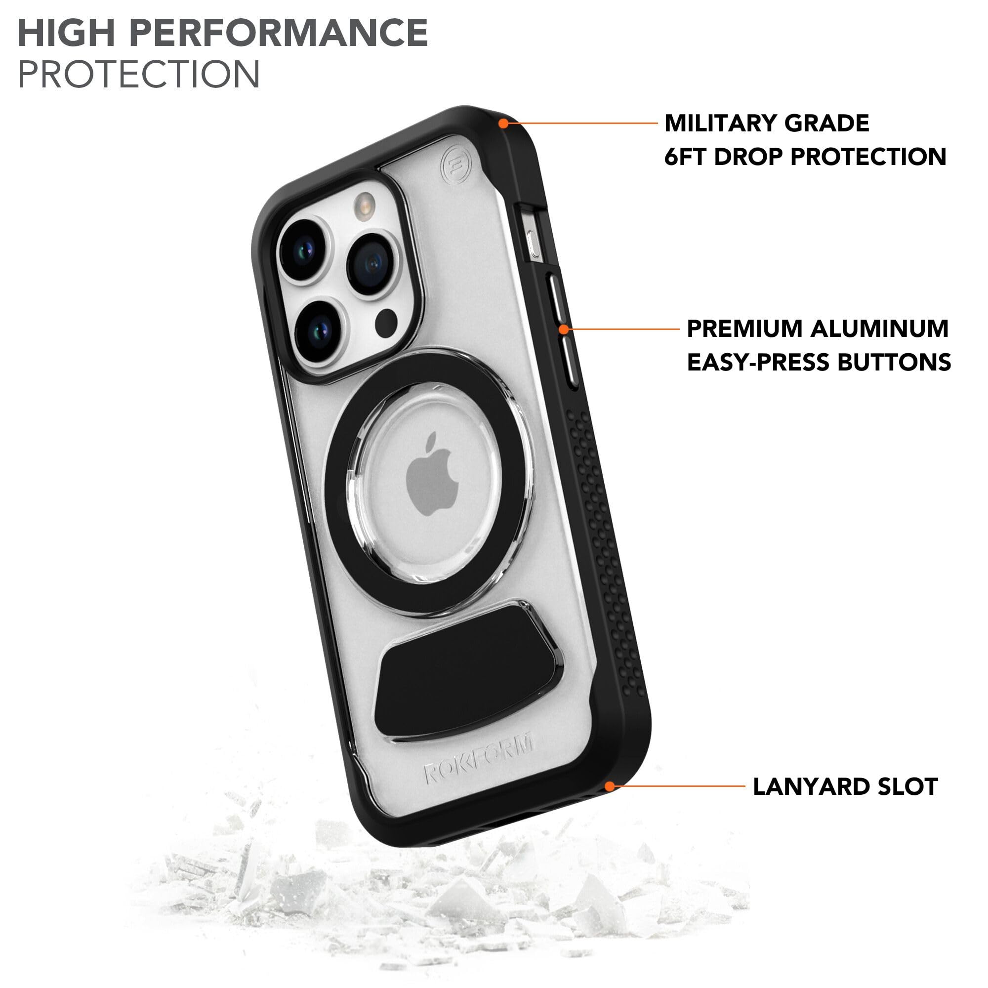 Foto 4 pulgar | Funda De Teléfono Rokform Eagle 3 Series Para Iphone 15 Pro Clear - Venta Internacional.