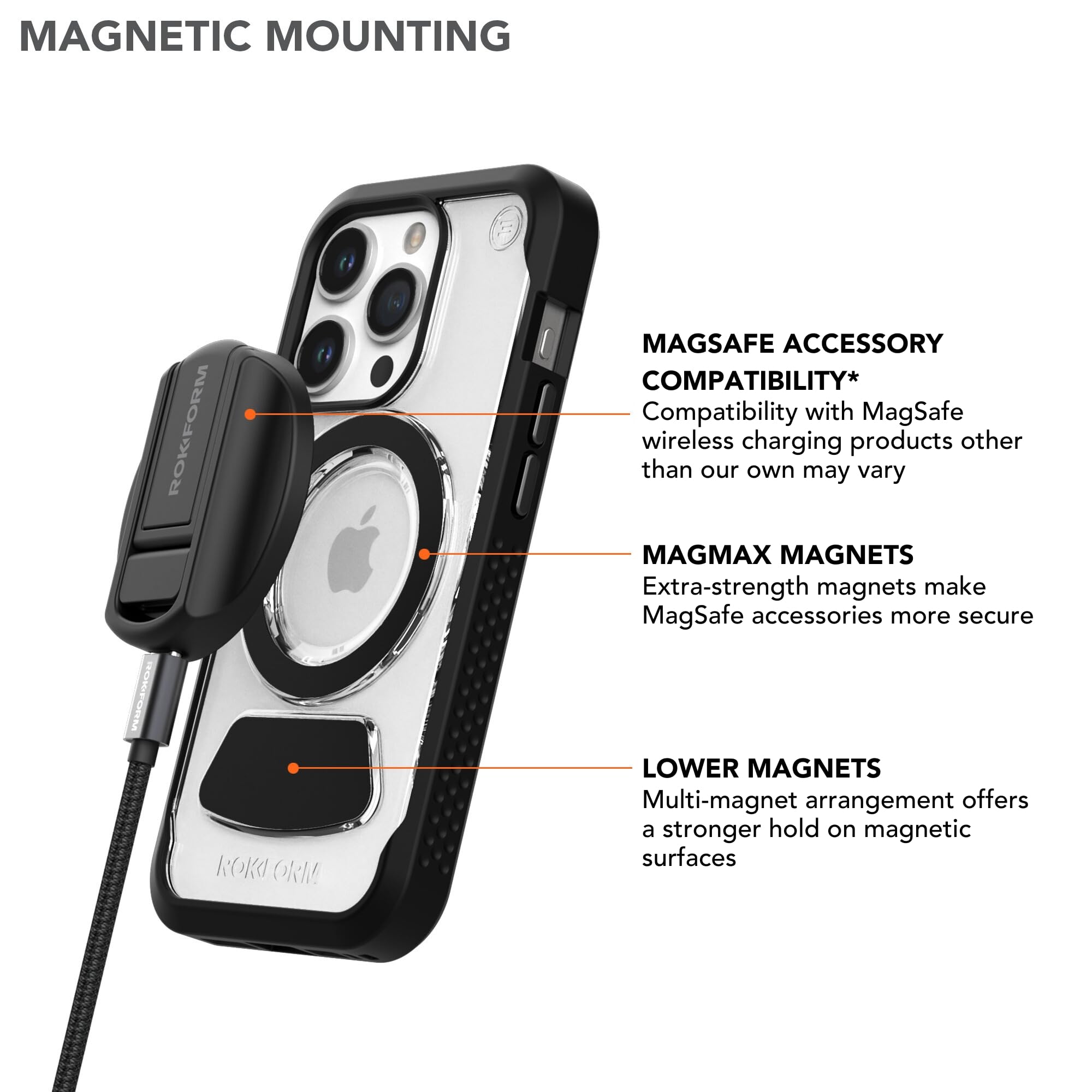 Foto 5 pulgar | Funda De Teléfono Rokform Eagle 3 Series Para Iphone 15 Pro Clear - Venta Internacional.