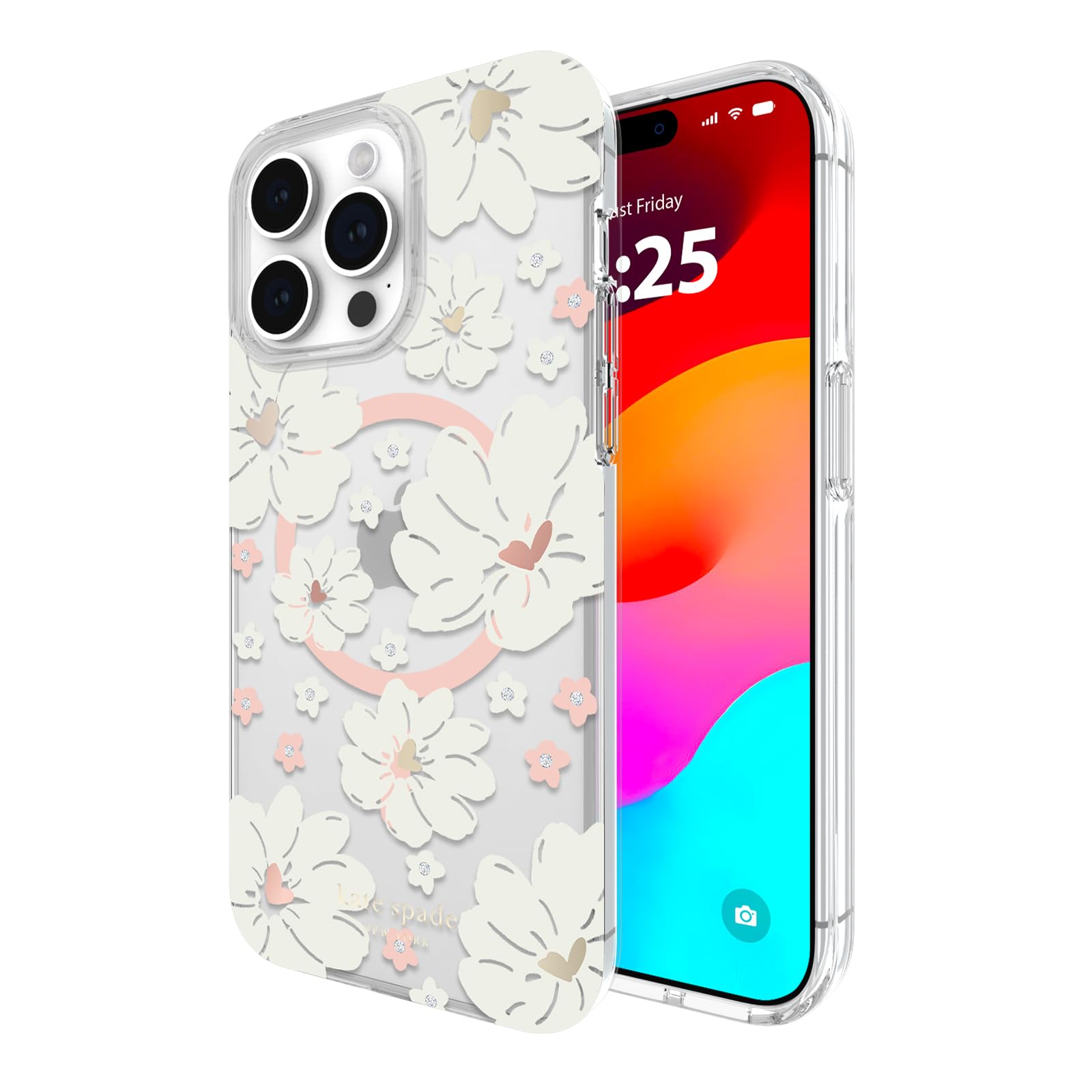 Funda De Teléfono Kate Spade New York Classic Peony Para Iphone 15 Pro Max - Venta Internacional.