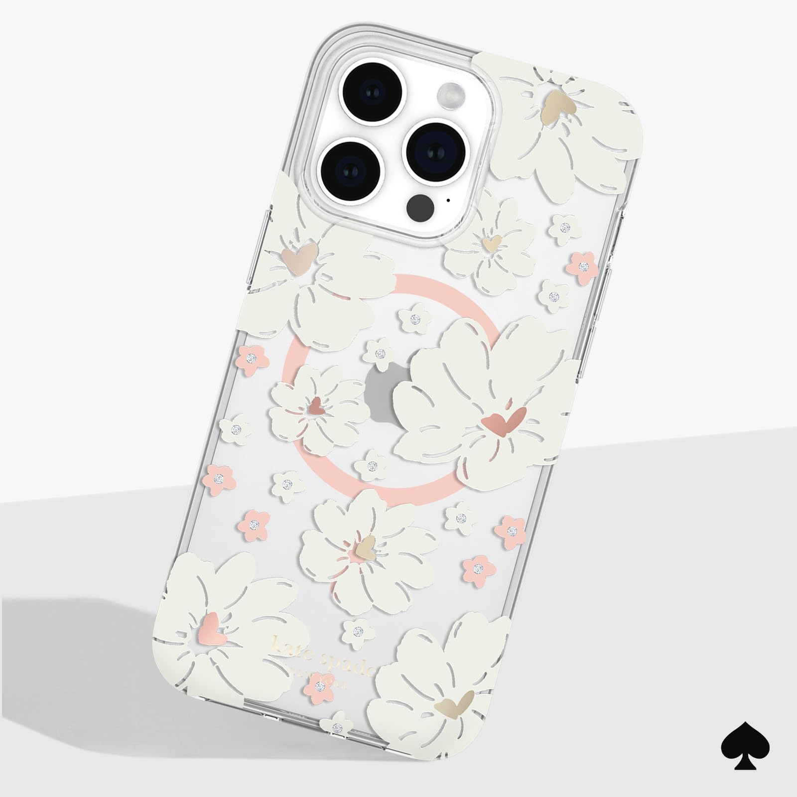 Foto 7 pulgar | Funda De Teléfono Kate Spade New York Classic Peony Para Iphone 15 Pro Max - Venta Internacional.