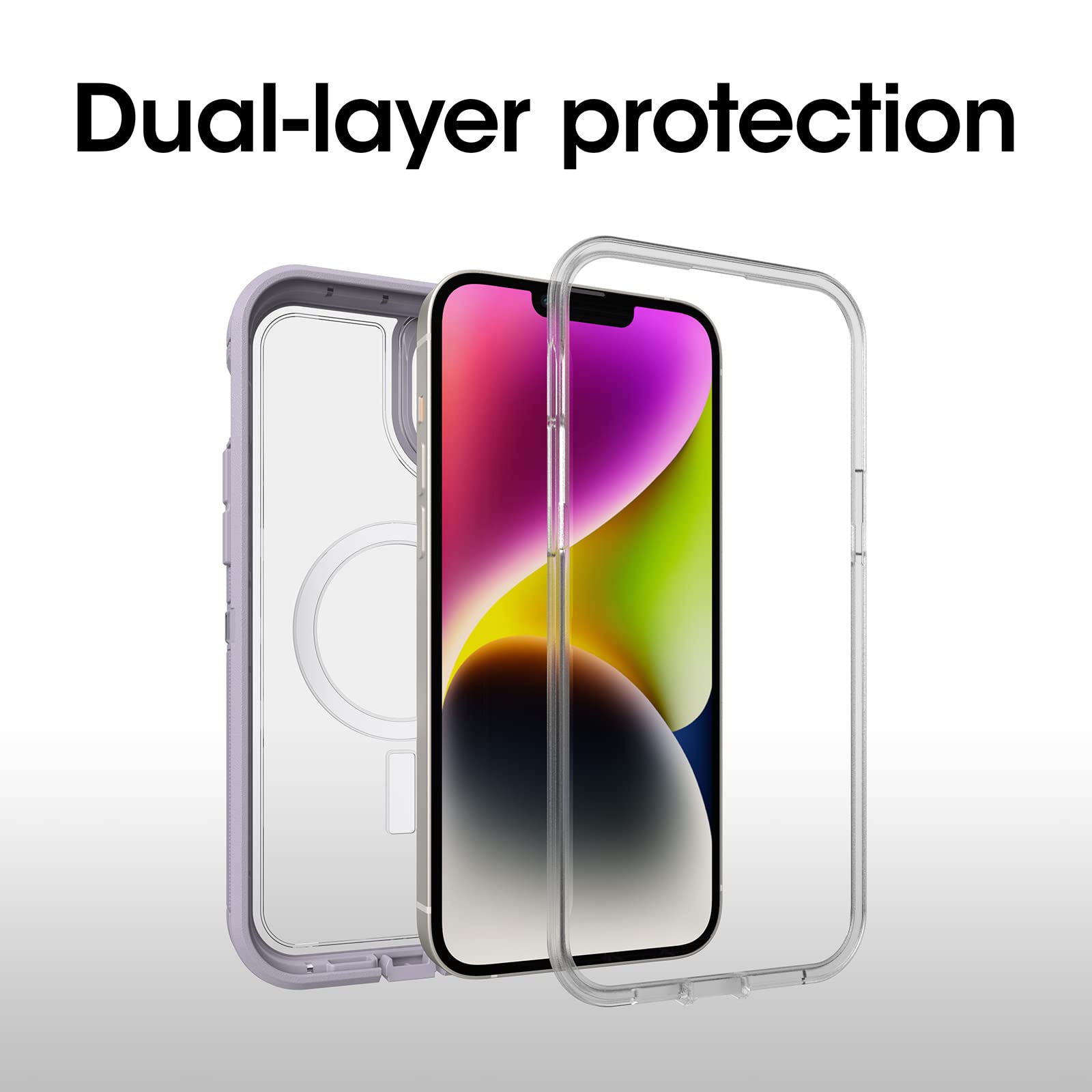 Foto 4 pulgar | Funda Otterbox Para Iphone 14 Plus Defender Series Xt, Color Lavanda - Venta Internacional.