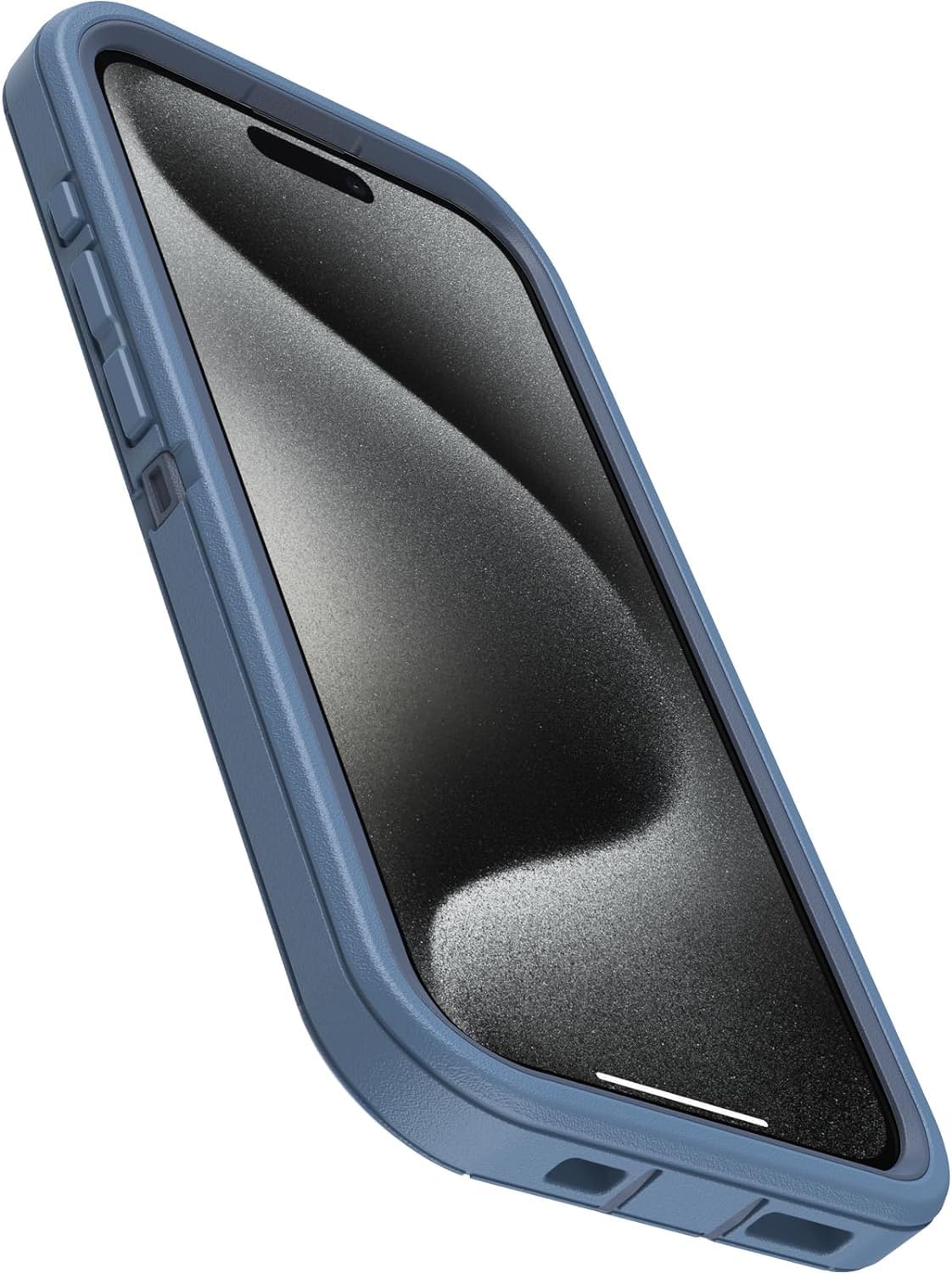 Foto 5 pulgar | Funda Otterbox Defender Series Para Iphone 15 Pro, Color Azul Claro - Venta Internacional.