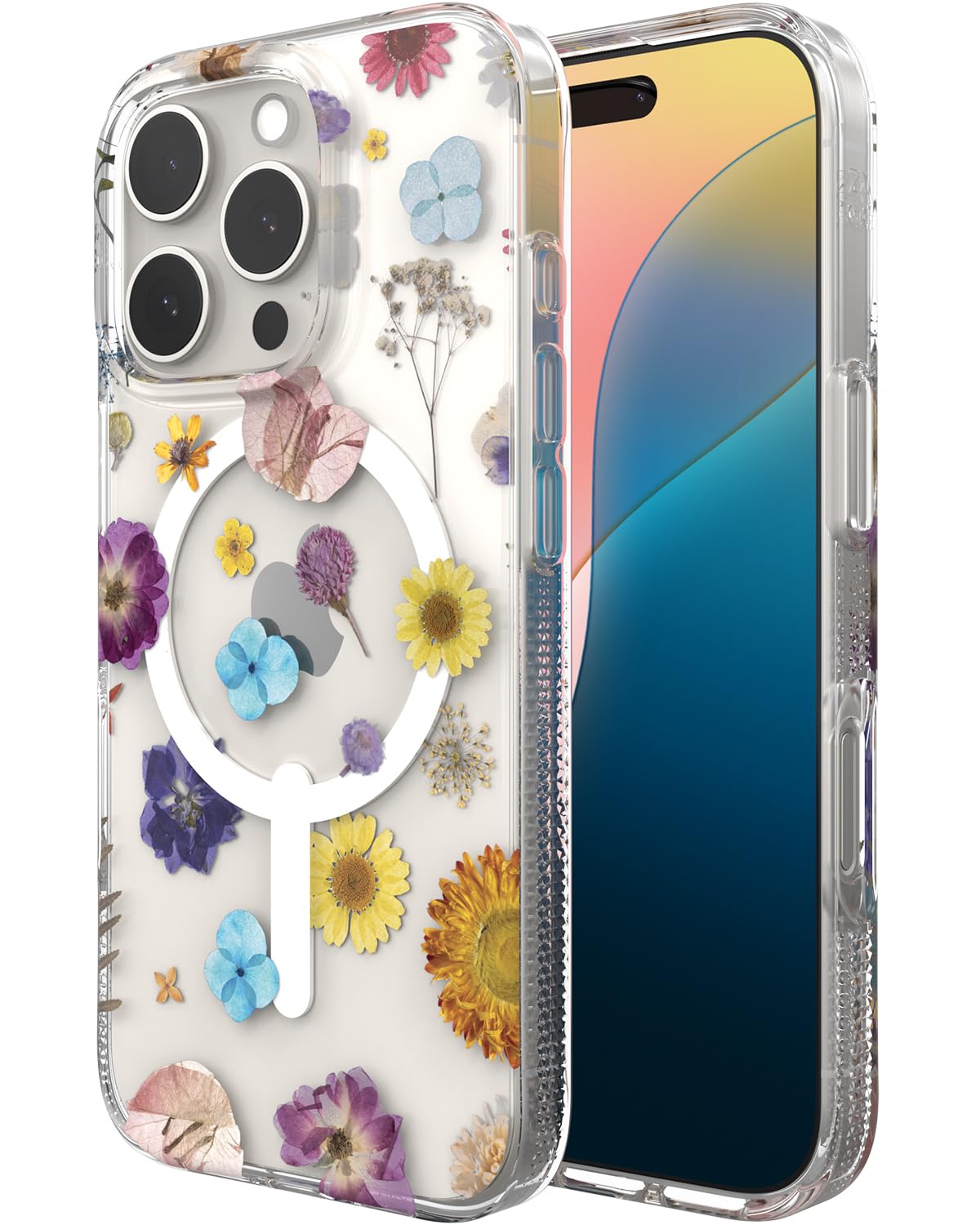 Funda Para Teléfono Zagg Milan Snap Floral Iphone 16 Pro Graphene - Venta Internacional.