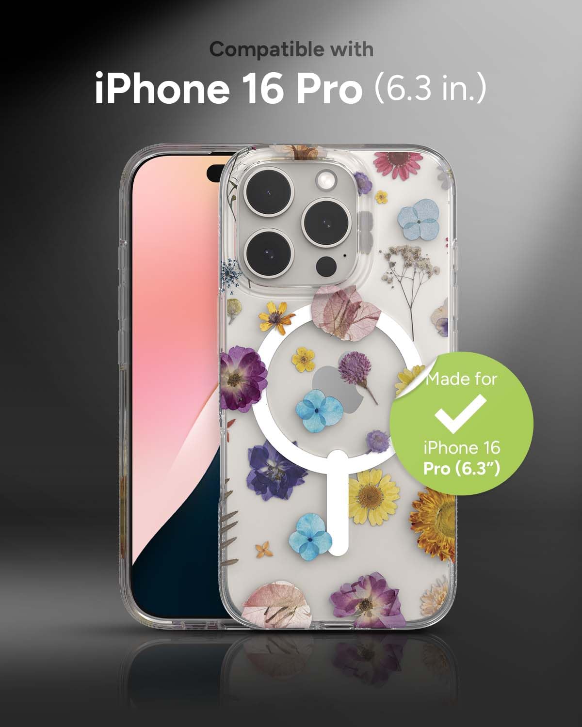 Foto 3 pulgar | Funda Para Teléfono Zagg Milan Snap Floral Iphone 16 Pro Graphene - Venta Internacional.