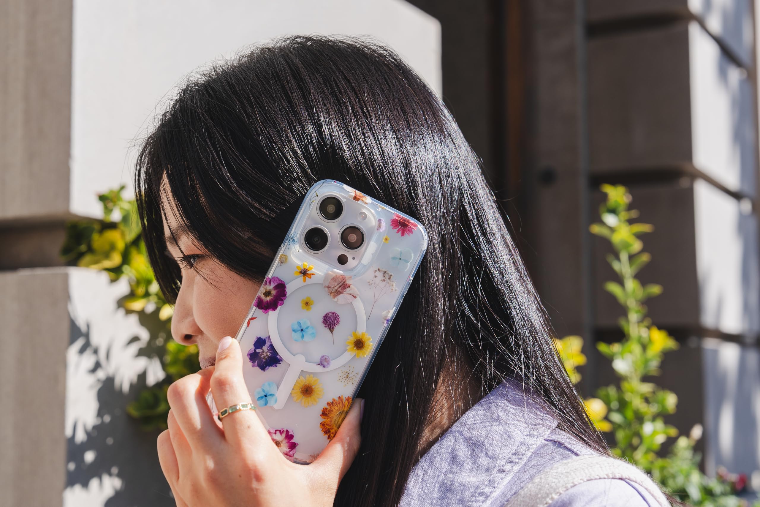 Foto 7 pulgar | Funda Para Teléfono Zagg Milan Snap Floral Iphone 16 Pro Graphene - Venta Internacional.