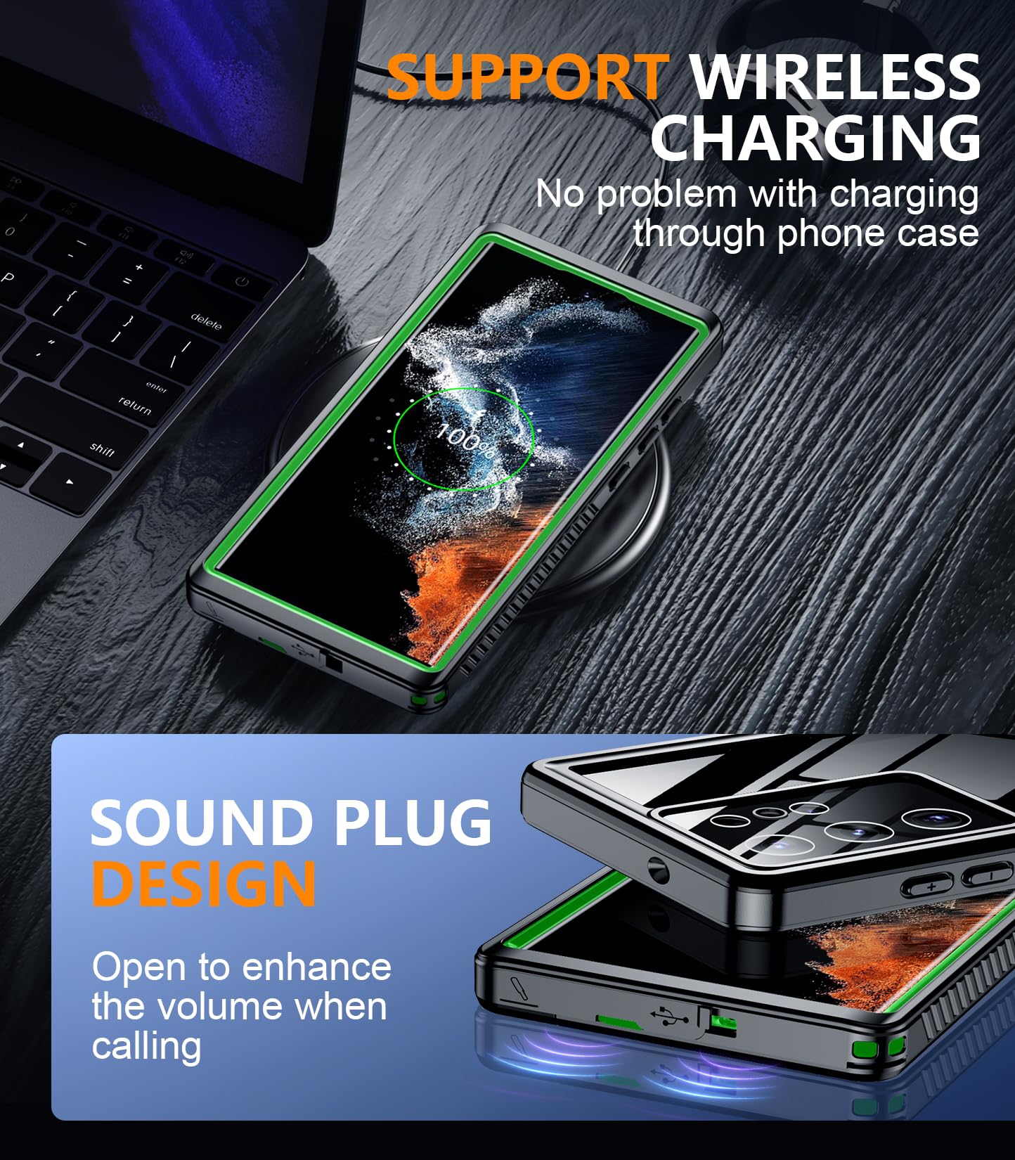 Foto 7 pulgar | Funda Impermeable Temdan Con Lente Y Pantalla Para Samsung S22 Ultra - Venta Internacional.