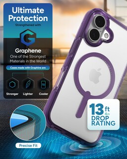 Foto 4 | Funda Snap Zagg Santa Cruz Para Iphone 16 Magsafe Hyacinth Púrpura - Venta Internacional.