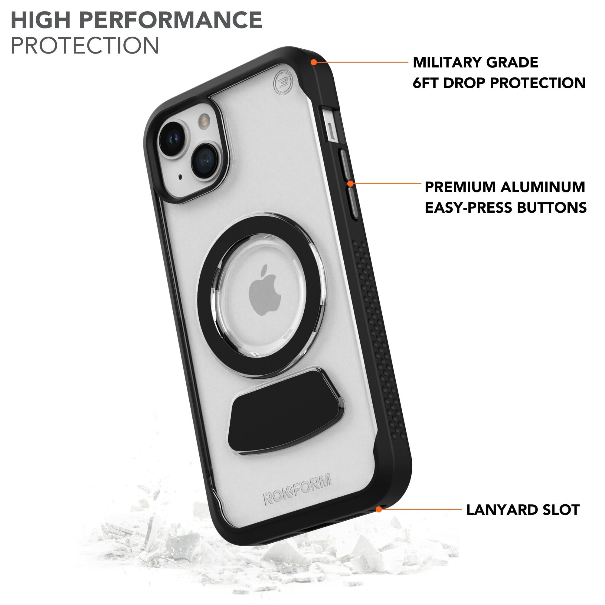 Foto 2 | Funda De Teléfono Rokform Eagle 3 Series Para Iphone 15 Plus, Transparente - Venta Internacional.