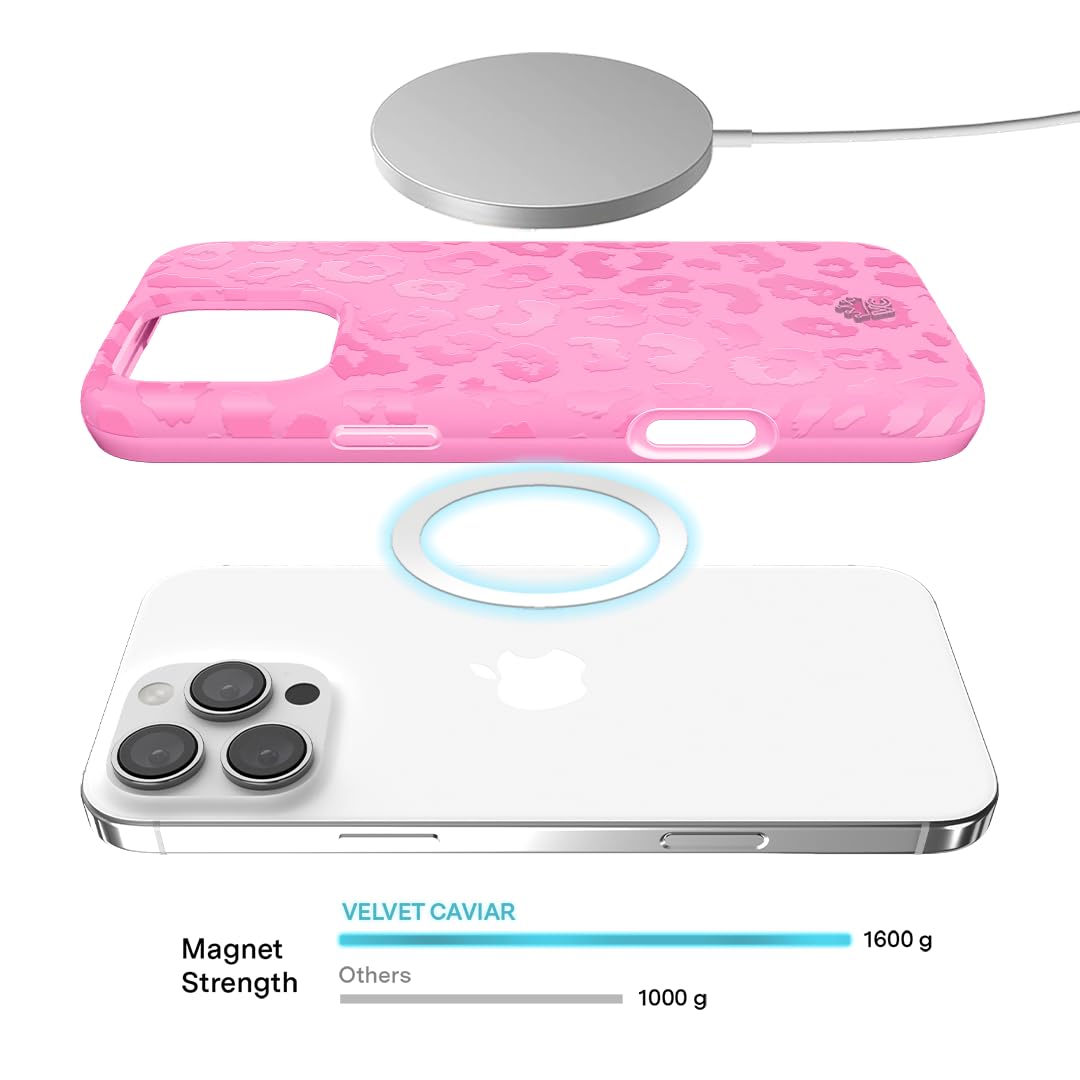 Foto 4 pulgar | Funda De Teléfono Velvet Caviar Para Iphone 16 Pro Max Pink Leopard - Venta Internacional.