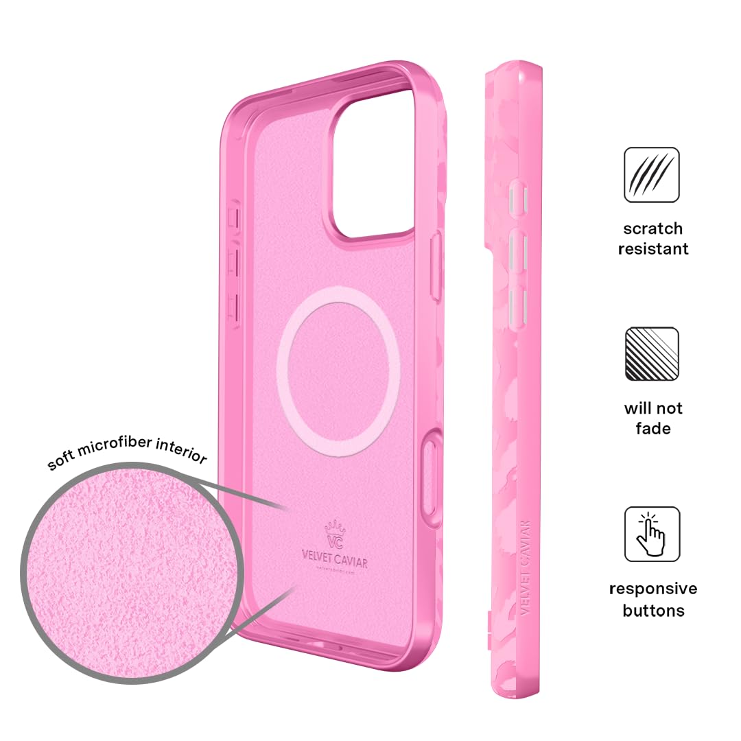 Foto 7 pulgar | Funda De Teléfono Velvet Caviar Para Iphone 16 Pro Max Pink Leopard - Venta Internacional.