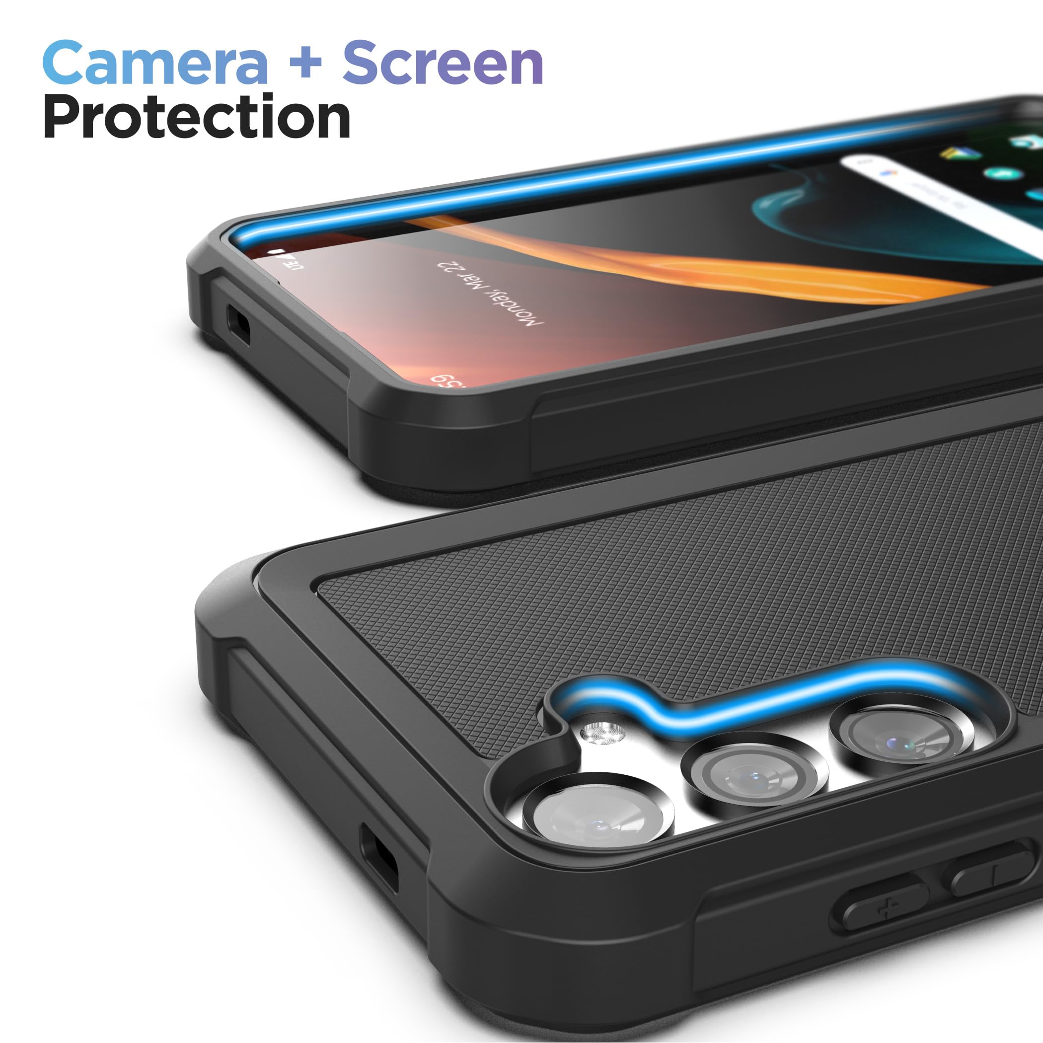 Foto 7 pulgar | Funda Resistente Con Cinturón Para Samsung Galaxy S24 Plus Con Cristal - Venta Internacional.