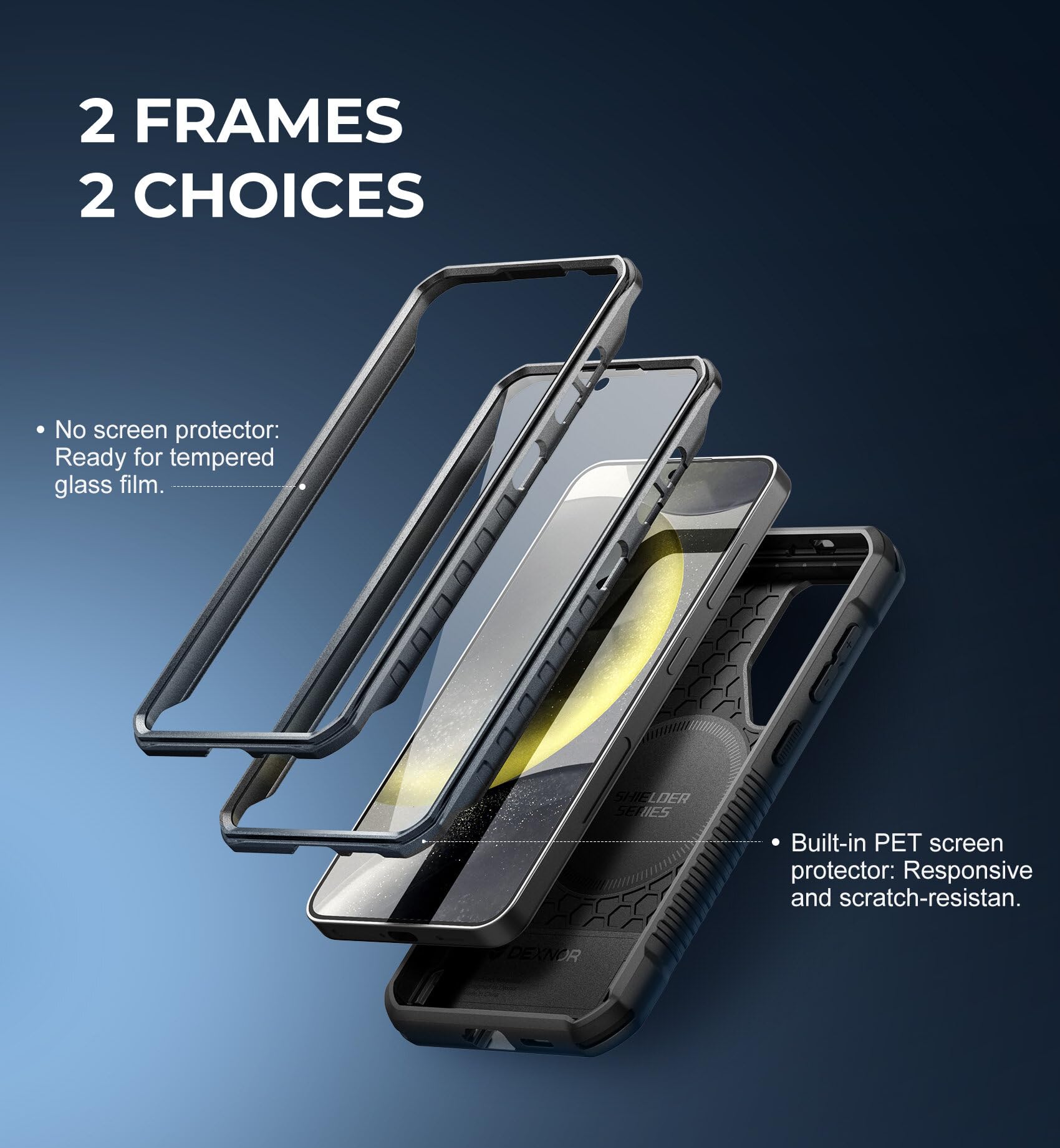 Foto 5 | Funda Magnética Dexnor Con Soporte Para Samsung Galaxy S24, Color Negro - Venta Internacional.