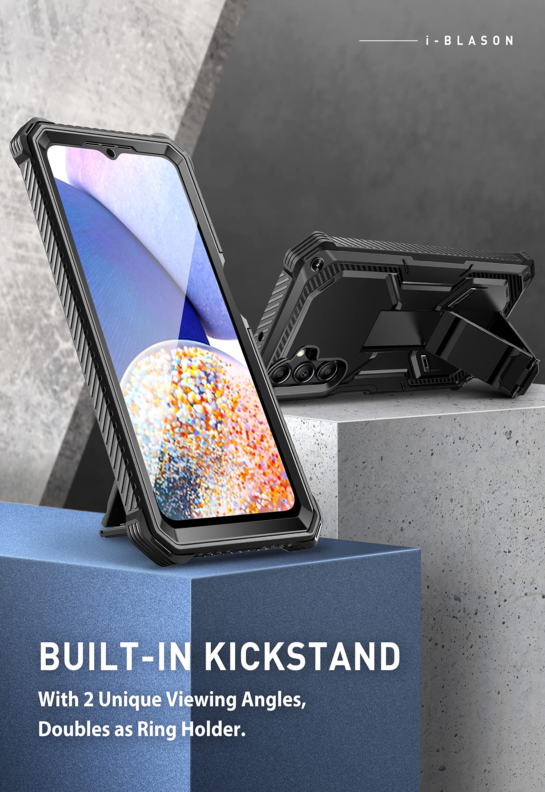 Foto 7 pulgar | Funda De Teléfono I-blason Armorbox Para Samsung Galaxy A14 5g Negra - Venta Internacional.