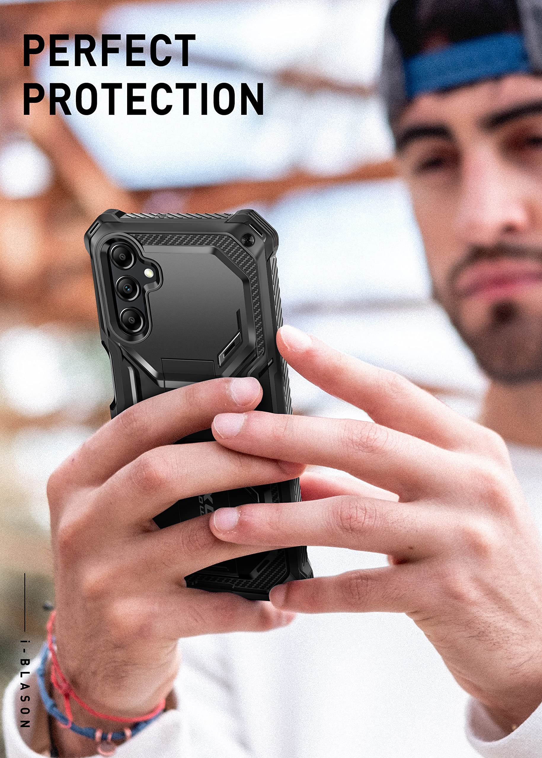 Foto 8 pulgar | Funda De Teléfono I-blason Armorbox Para Samsung Galaxy A14 5g Negra - Venta Internacional.