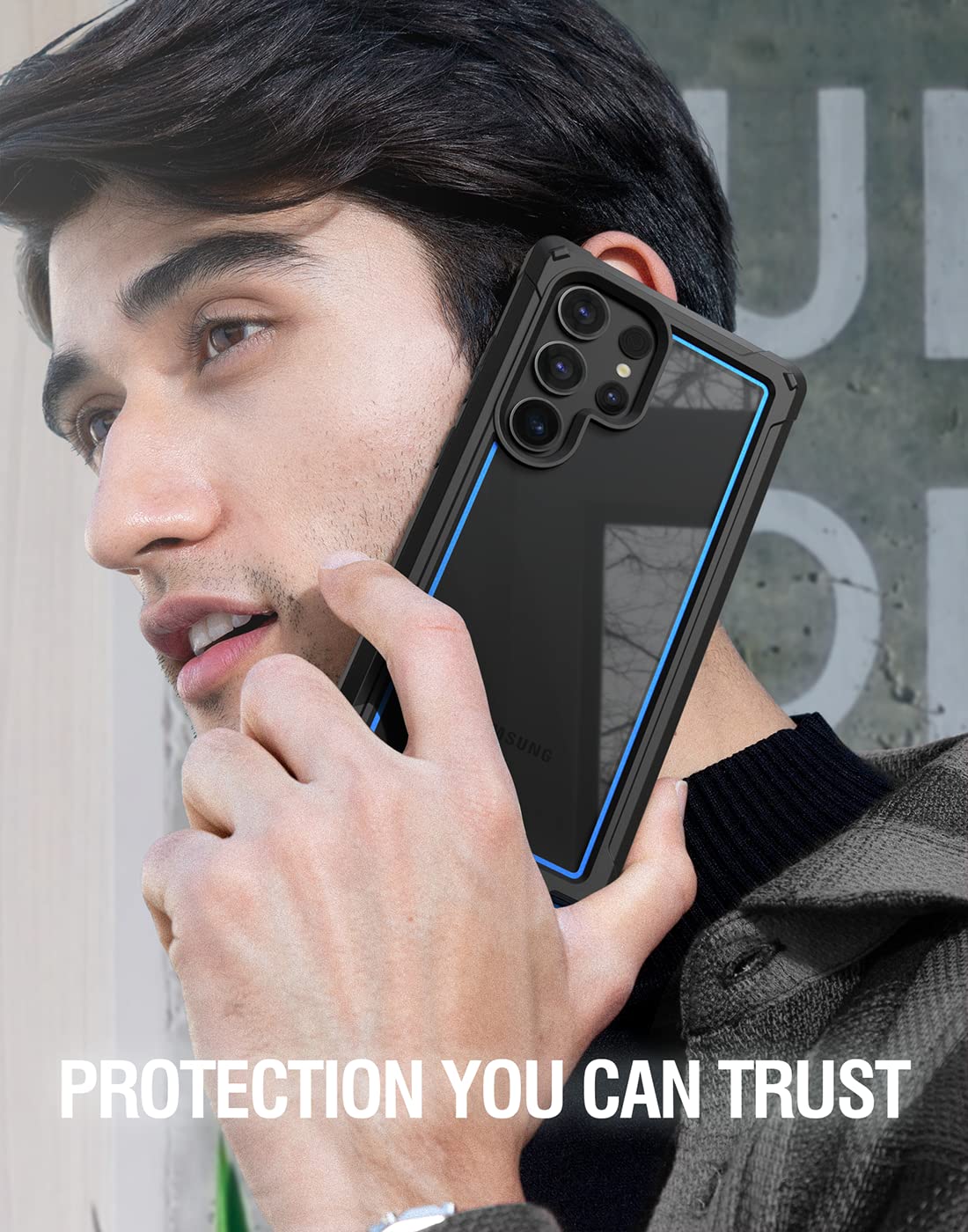 Foto 7 pulgar | Funda Poetic Guardian Para Samsung Galaxy S23 Ultra 5g, Azul/transparente - Venta Internacional.