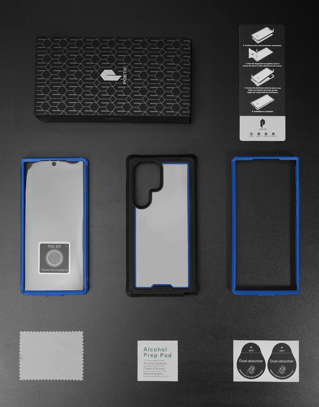 Foto 7 | Funda Poetic Guardian Para Samsung Galaxy S23 Ultra 5g, Azul/transparente - Venta Internacional.