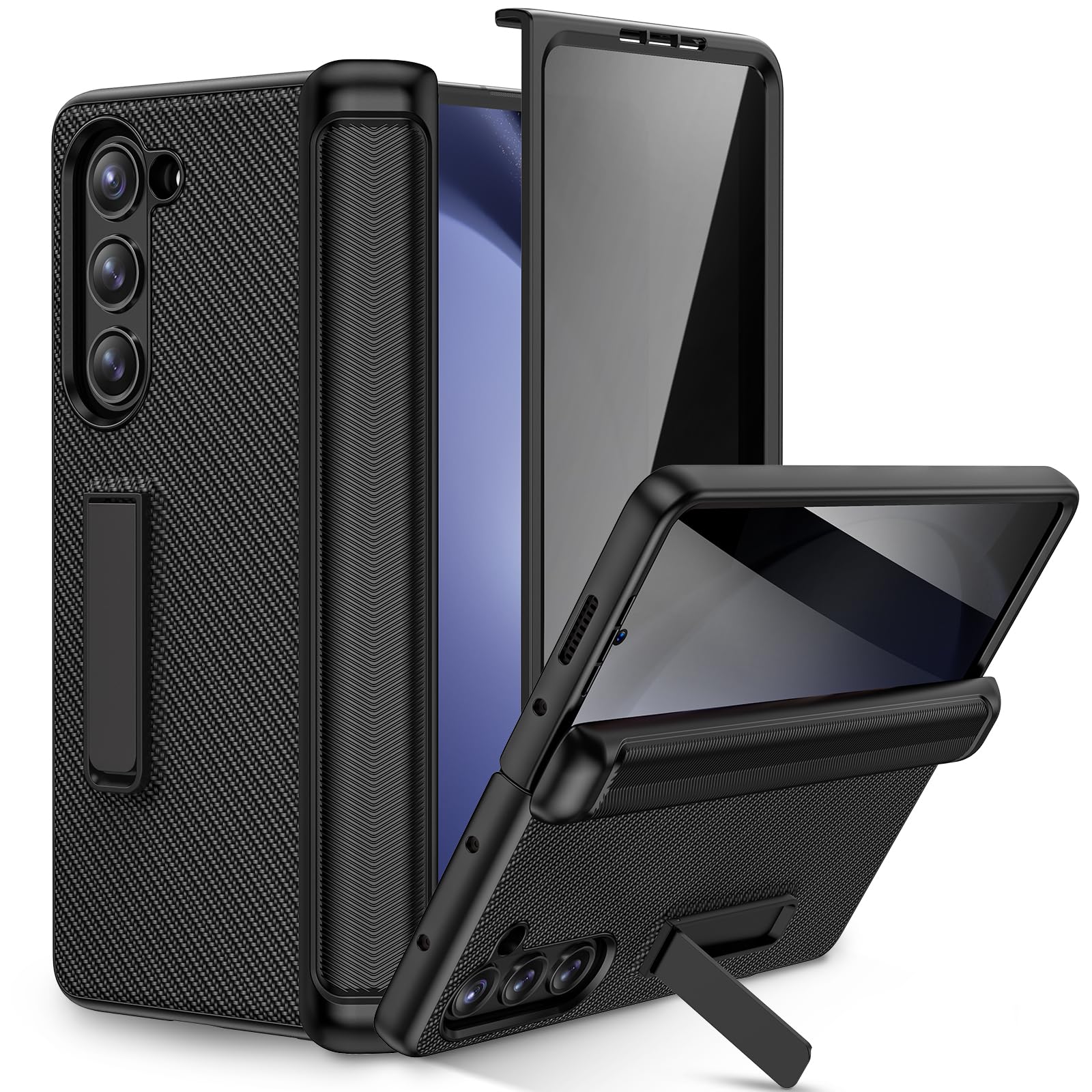 Foto 2 pulgar | Funda De Teléfono Ruky Para Samsung Galaxy Z Fold 5 Con Soporte - Venta Internacional.