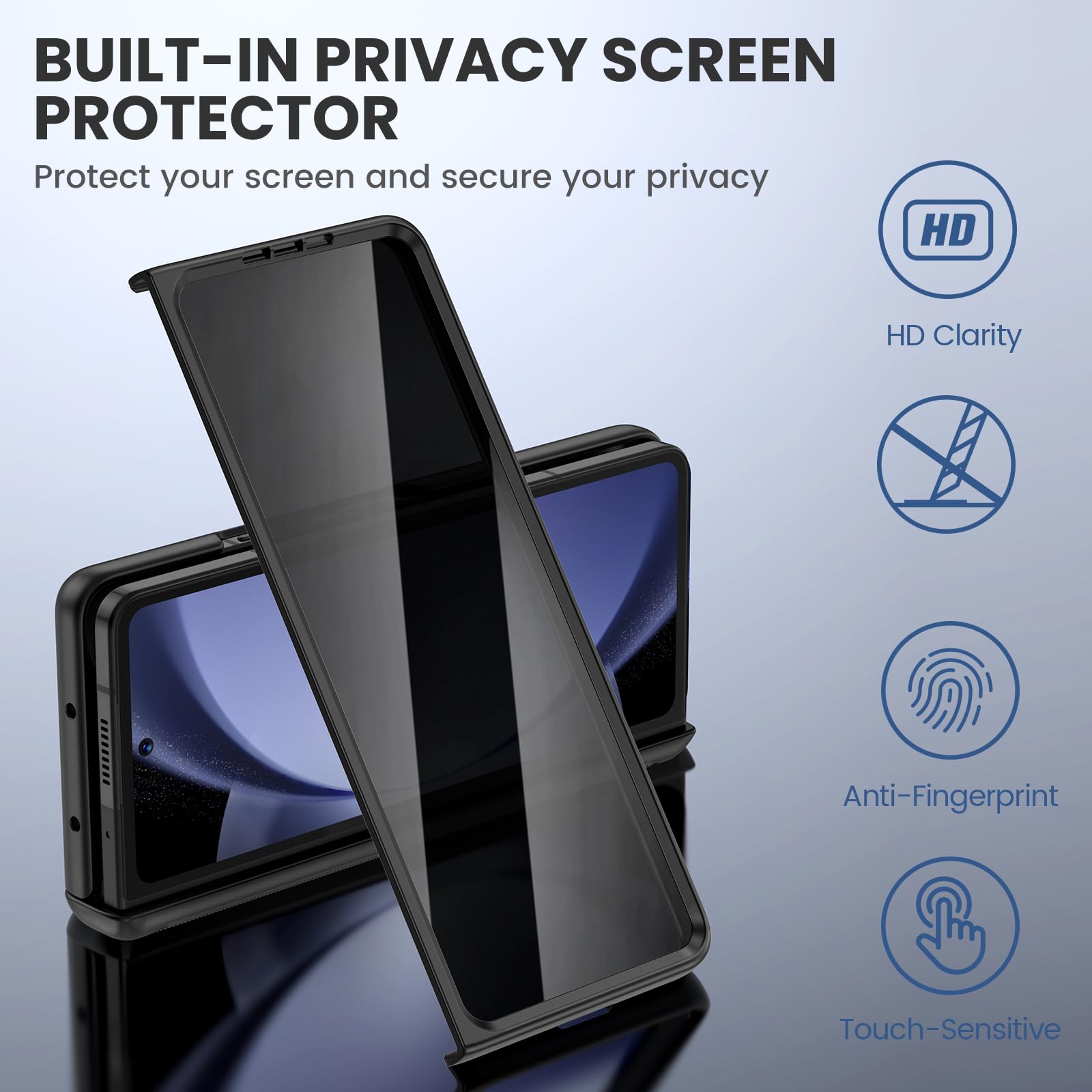 Foto 5 pulgar | Funda De Teléfono Ruky Para Samsung Galaxy Z Fold 5 Con Soporte - Venta Internacional.