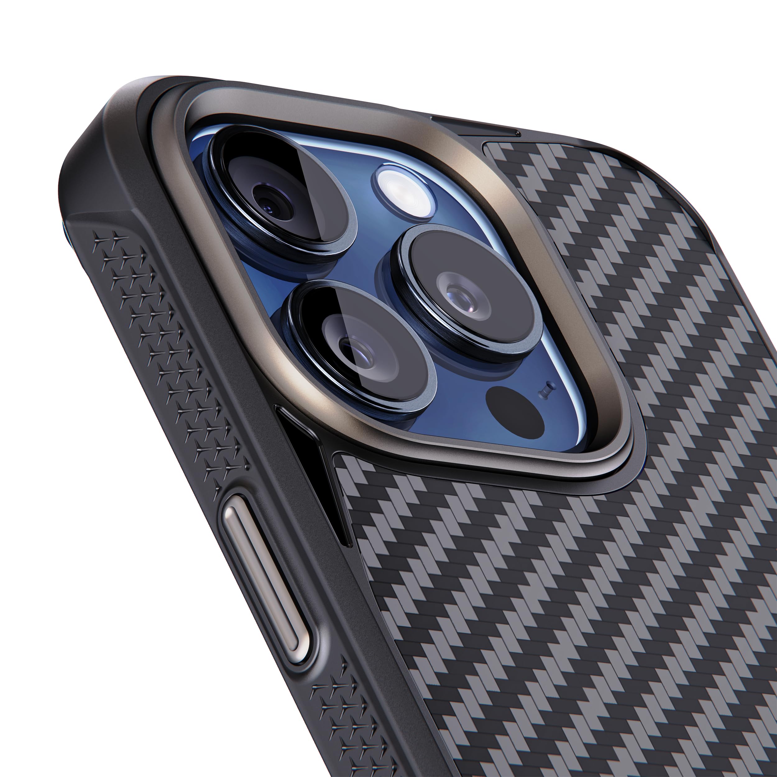 Foto 3 pulgar | Funda Rebel Para Iphone 15 Pro Gen 5 De Fibra De Aramida Negra De 6.1 Pulgadas - Venta Internacional.