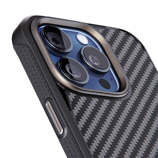 Foto 2 | Funda Rebel Para Iphone 15 Pro Gen 5 De Fibra De Aramida Negra De 6.1 Pulgadas - Venta Internacional.