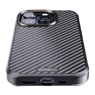 Foto 4 | Funda Rebel Para Iphone 15 Pro Gen 5 De Fibra De Aramida Negra De 6.1 Pulgadas - Venta Internacional.