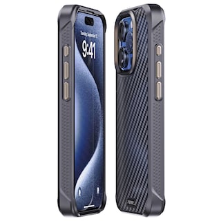 Foto 5 | Funda Rebel Para Iphone 15 Pro Gen 5 De Fibra De Aramida Negra De 6.1 Pulgadas - Venta Internacional.