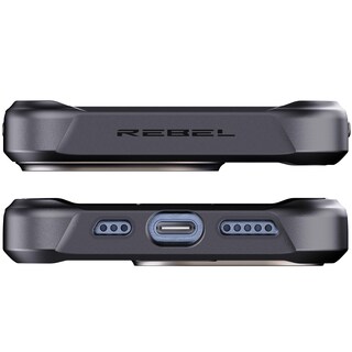 Foto 7 | Funda Rebel Para Iphone 15 Pro Gen 5 De Fibra De Aramida Negra De 6.1 Pulgadas - Venta Internacional.