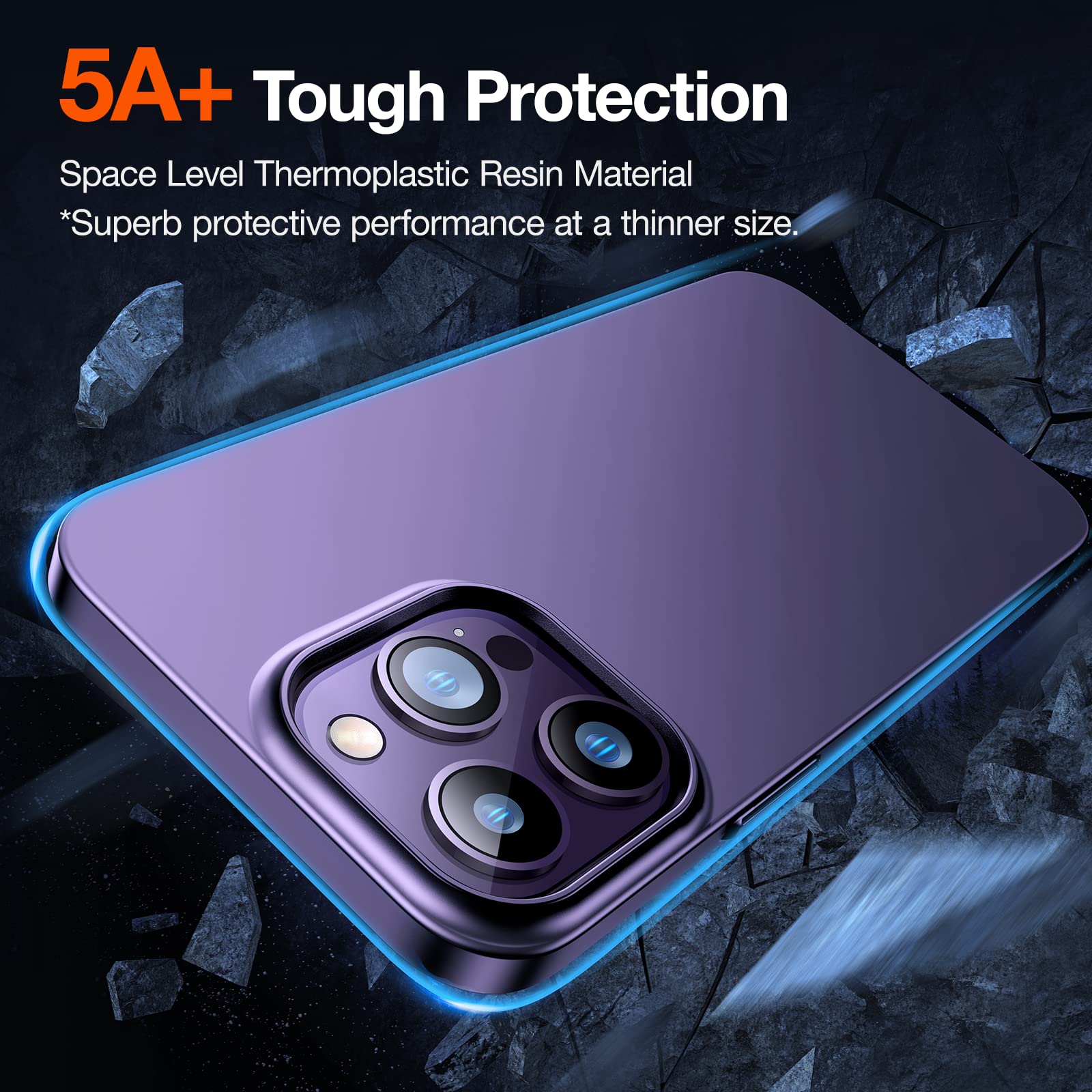 Foto 4 pulgar | Funda De Teléfono Torras Slim A Prueba De Golpes Para Iphone 14 Pro Max - Venta Internacional.