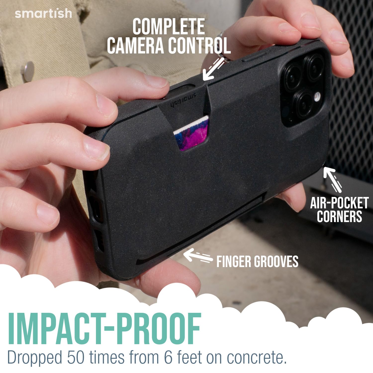 Foto 4 pulgar | Funda Tipo Cartera Smartish  Para Iphone 16 Pro Max Wallet Slayer, Vol. 1 - Venta Internacional.