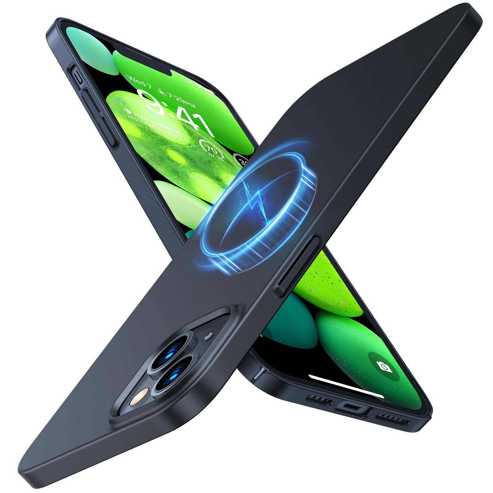 Foto 1 | Funda De Teléfono Torras Magnetic Slim Fit Para Iphone 13/14 Negra - Venta Internacional.