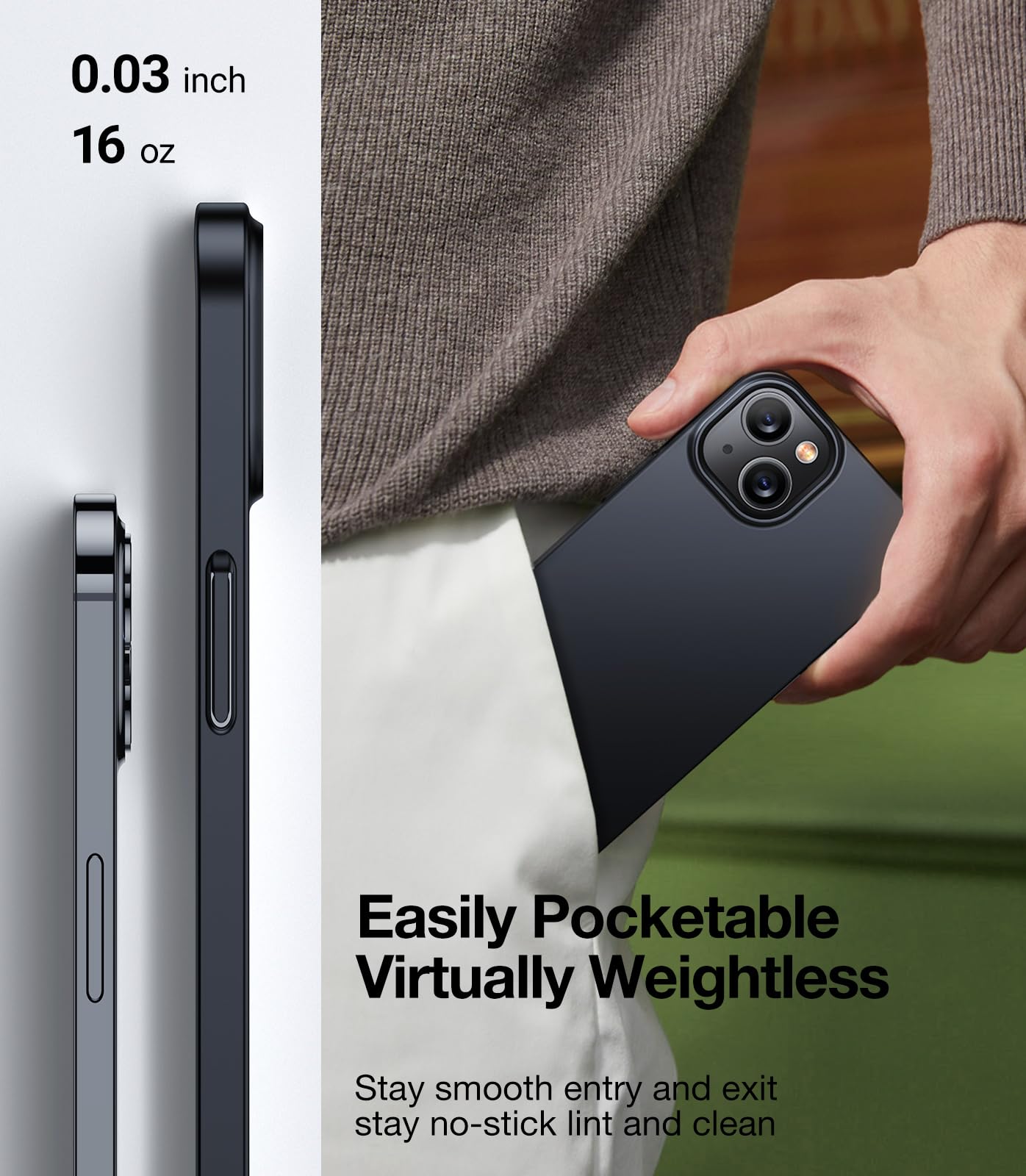 Foto 7 pulgar | Funda De Teléfono Torras Magnetic Slim Fit Para Iphone 13/14 Negra - Venta Internacional.