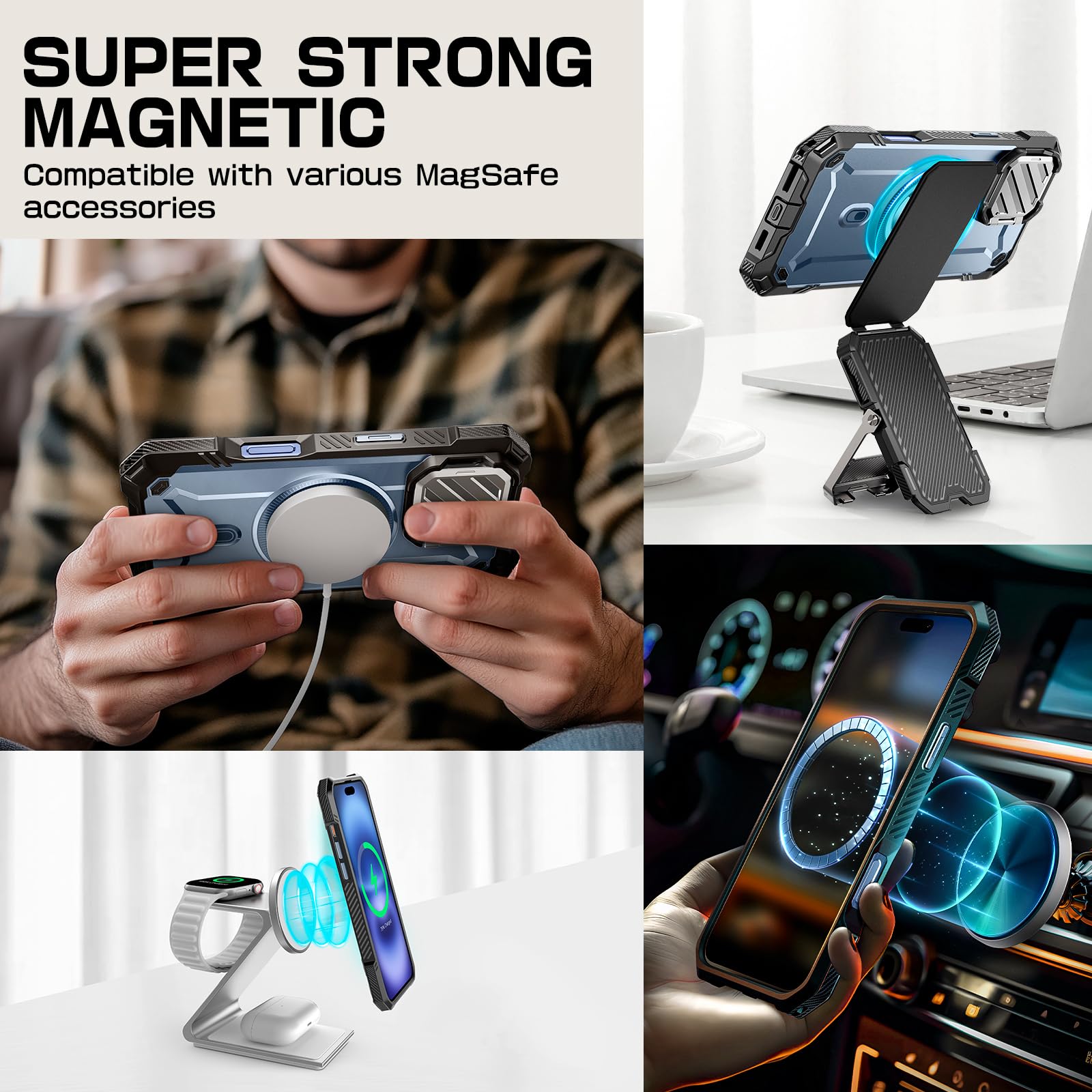 Foto 7 | Funda De Teléfono Supcase Para Iphone 16 6.1 Pulgadas 2024 Con Funda De Cámara - Venta Internacional.