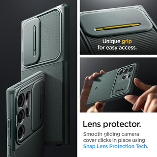 Foto 4 | Funda Spigen Optik Armor Para Galaxy S24 Ultra Abyss Green - Venta Internacional.