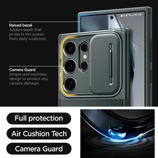 Foto 5 | Funda Spigen Optik Armor Para Galaxy S24 Ultra Abyss Green - Venta Internacional.