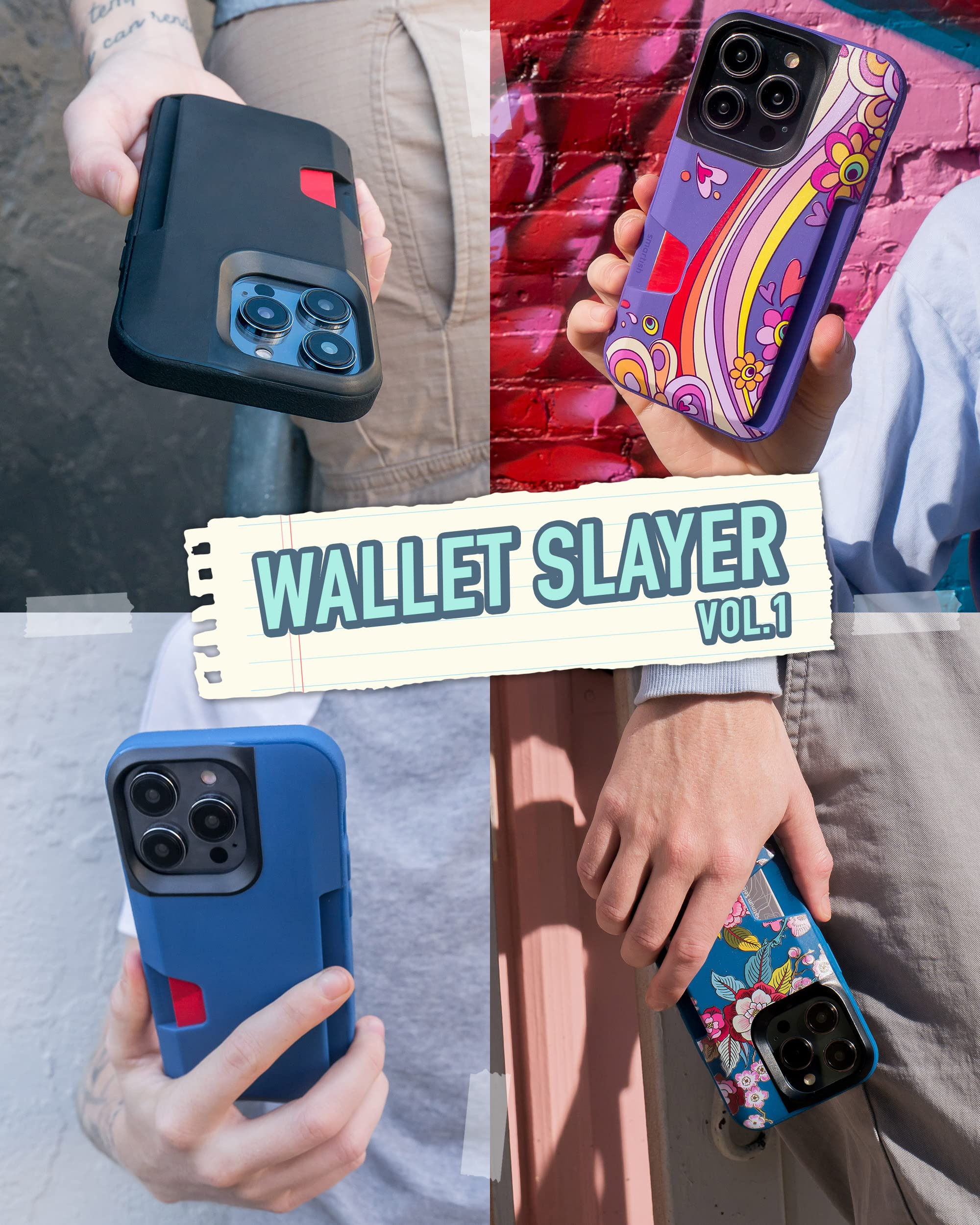Foto 7 pulgar | Funda Tipo Cartera Smartish  Para Iphone 14 Pro Wallet Slayer, Vol. 1 - Venta Internacional.