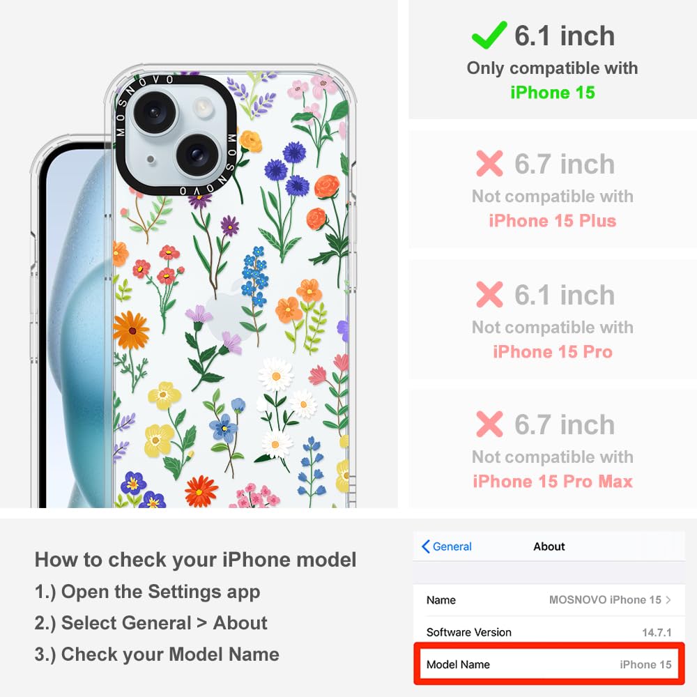 Foto 2 | Funda De Teléfono Mosnovo Para Iphone 15 Buffertech Military-grade - Venta Internacional.