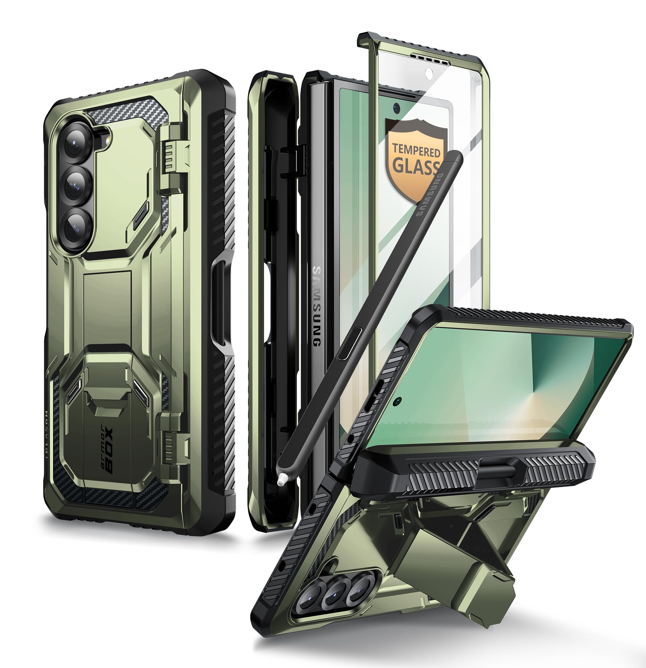Funda De Teléfono I-blason Armorbox Con Soporte Para Bolígrafos S Para Samsung Z Fold 6 - Venta Internacional.