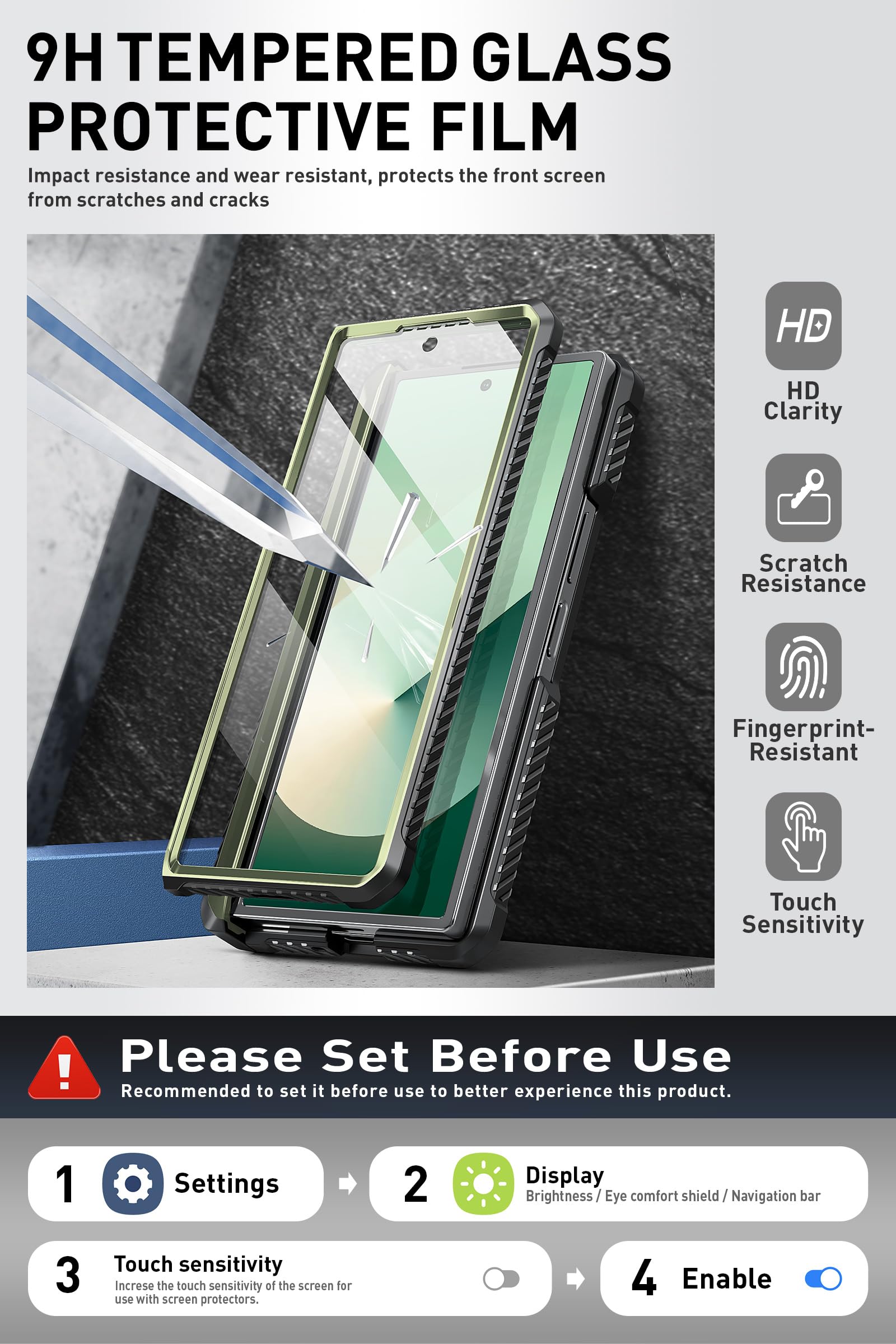 Foto 5 pulgar | Funda De Teléfono I-blason Armorbox Con Soporte Para Bolígrafos S Para Samsung Z Fold 6 - Venta Internacional.