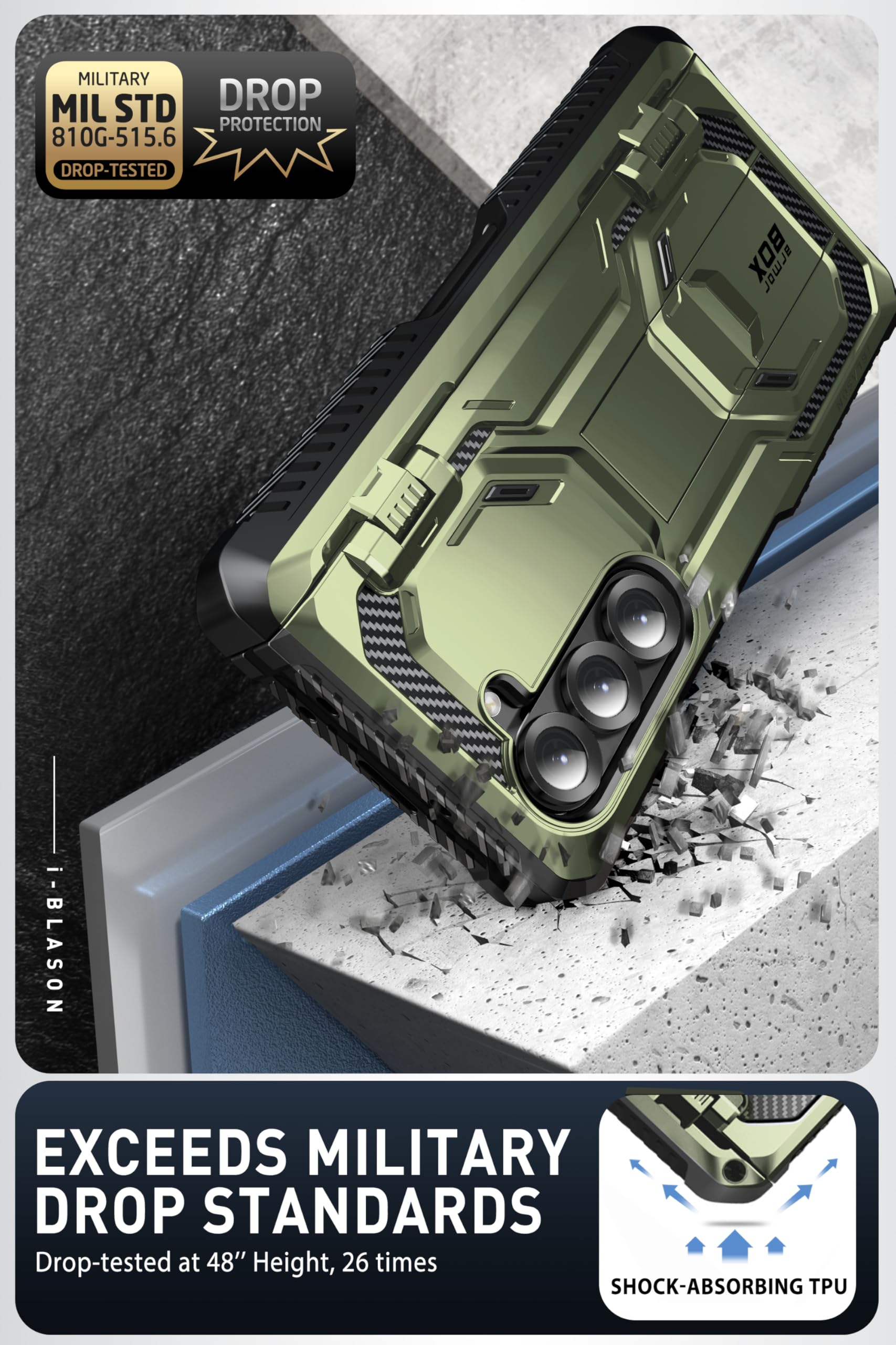 Foto 6 pulgar | Funda De Teléfono I-blason Armorbox Con Soporte Para Bolígrafos S Para Samsung Z Fold 6 - Venta Internacional.