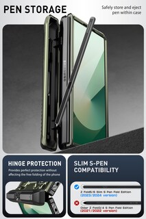 Foto 6 | Funda De Teléfono I-blason Armorbox Con Soporte Para Bolígrafos S Para Samsung Z Fold 6 - Venta Internacional.