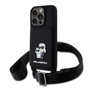Foto 1 | Funda Karl Crossbody Tarjetero K&c Para Iphone 15 Pro - Negro