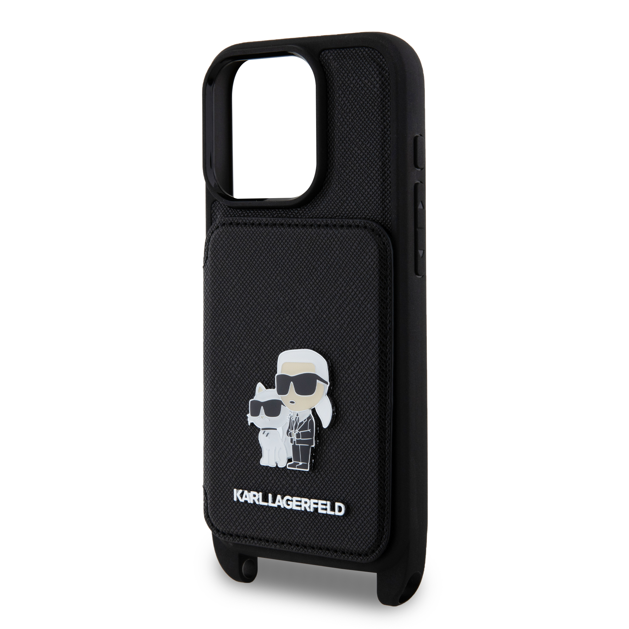 Foto 7 pulgar | Funda Karl Crossbody Tarjetero K&c Para Iphone 15 Pro - Negro