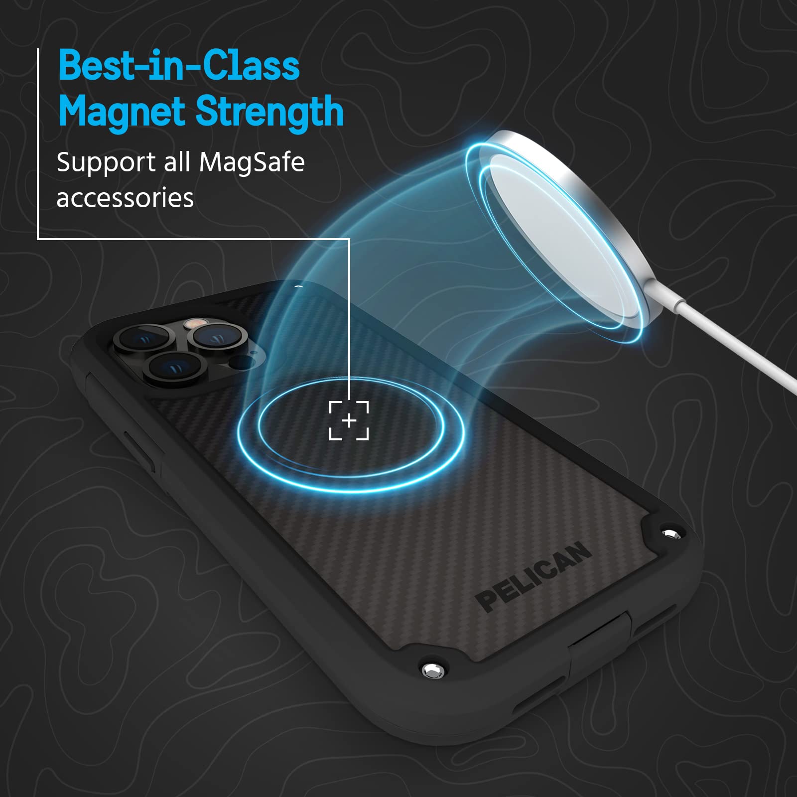 Foto 6 pulgar | Funda De Teléfono Pelican Shield Series Para Iphone 14 Pro, Color Negro - Venta Internacional.