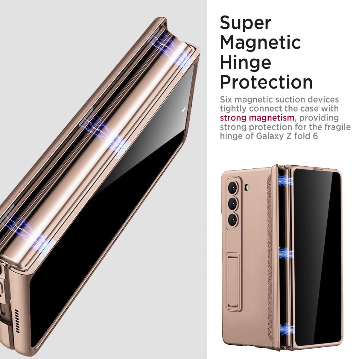 Foto 6 pulgar | Funda De Teléfono Miimall Para Samsung Galaxy Z Fold 6 Con Protector De Pantalla - Venta Internacional.