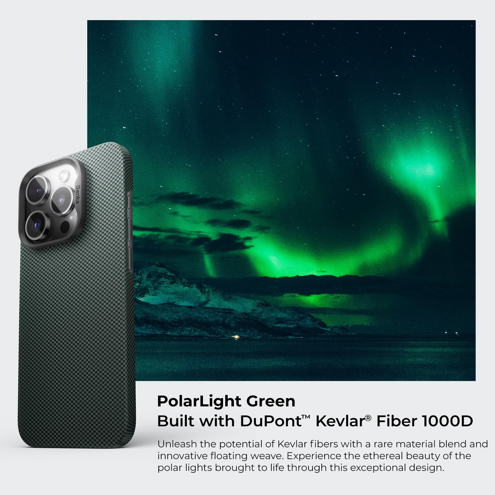 Foto 3 pulgar | Funda Benks Para Iphone 16 Pro Max Armortint Armorair Polarlight - Venta Internacional.