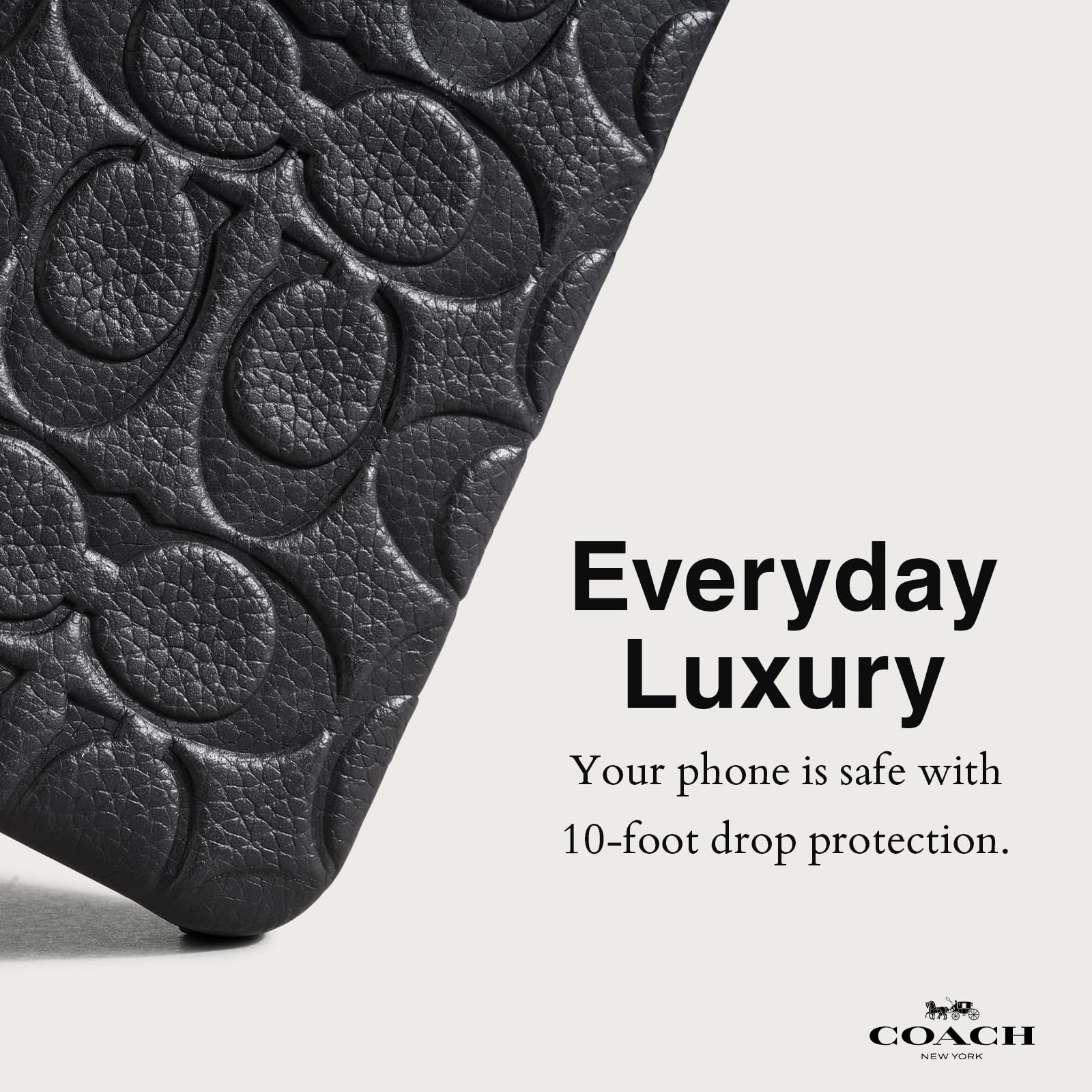 Foto 4 pulgar | Funda De Piel Auténtica Grabada Coach Para Iphone 15 Pro Max - Venta Internacional.