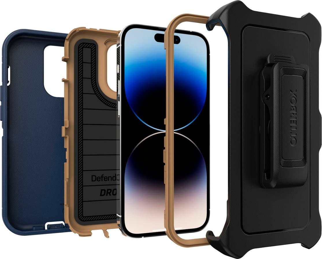 Foto 6 pulgar | Funda Otterbox Defender Series Sin Pantalla Para Iphone 14 Pro, Azul - Venta Internacional.